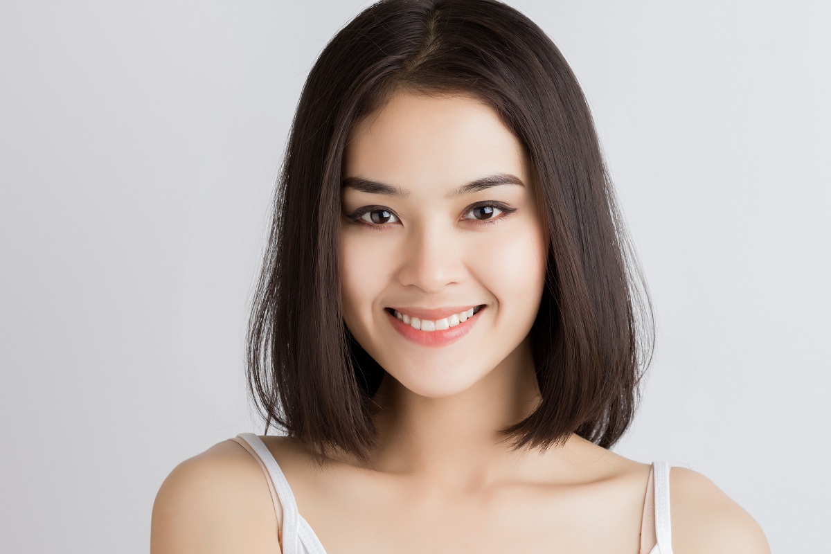 Close up woman smiling