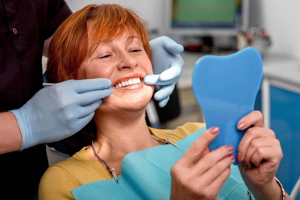 woman in dental clinic